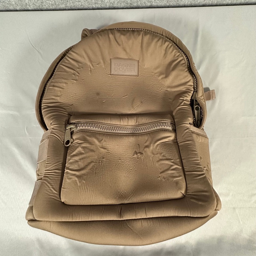 Dagne Dover Dakota Backpack Medium Dune Tan Neoprene Bubbling Minimalist Pastel